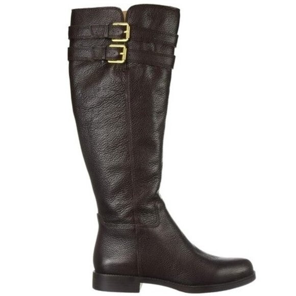 Franco Sarto Leather Knee-high Boots Sz 9 NWB - Picture 3 of 11